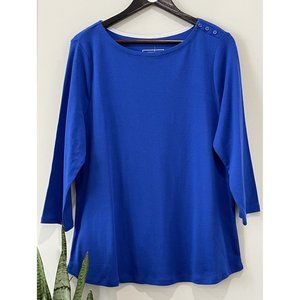 Charter Club - Royal Blue Pima Cotton Tee